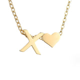 Colar Dourado Amor para Sempre & Letra