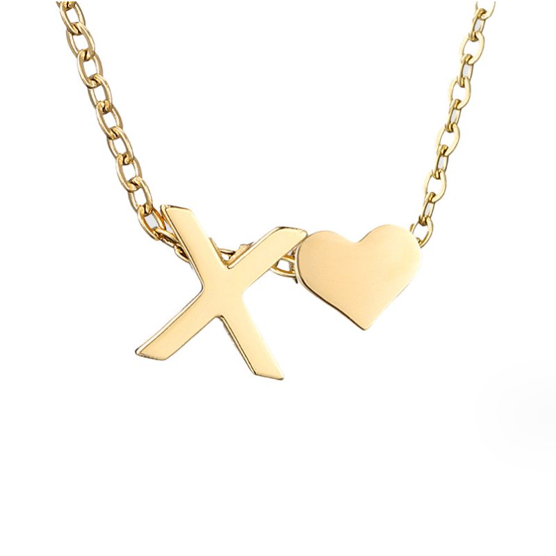 Colar Dourado Amor para Sempre & Letra