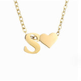 Colar Dourado Amor para Sempre & Letra