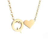 Colar Dourado Amor para Sempre & Letra