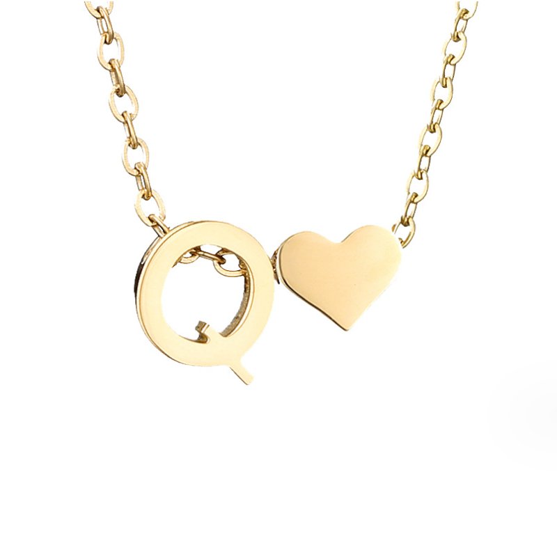 Colar Dourado Amor para Sempre & Letra