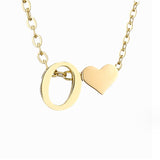 Colar Dourado Amor para Sempre & Letra