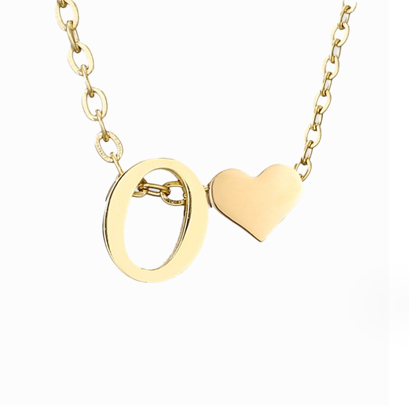 Colar Dourado Amor para Sempre & Letra