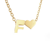 Colar Dourado Amor para Sempre & Letra