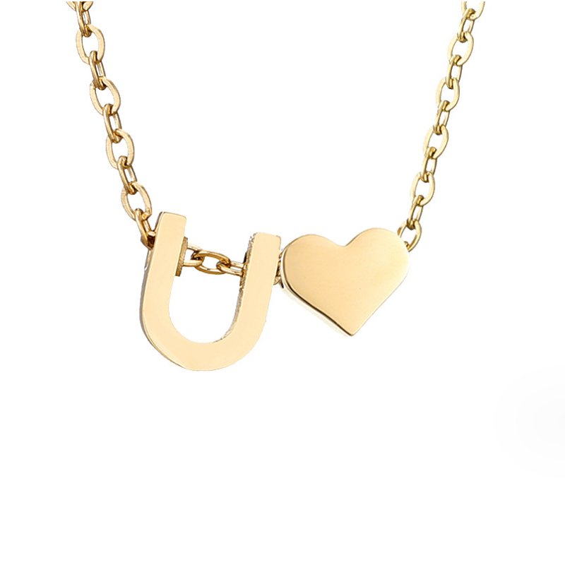 Colar Dourado Amor para Sempre & Letra