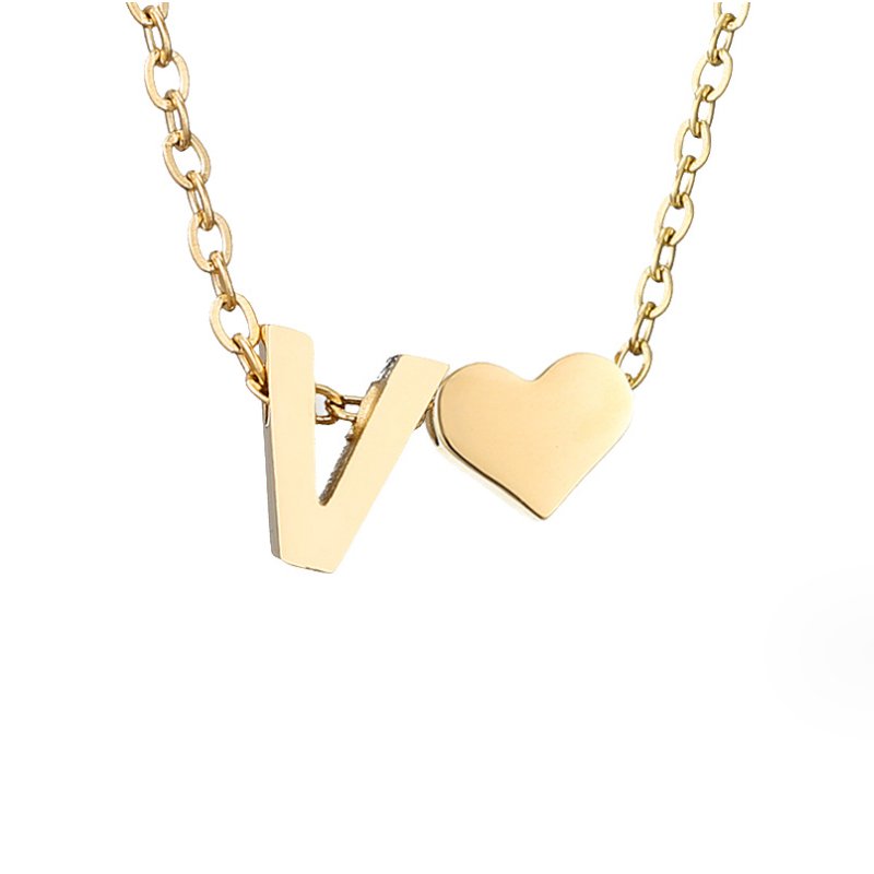Colar Dourado Amor para Sempre & Letra