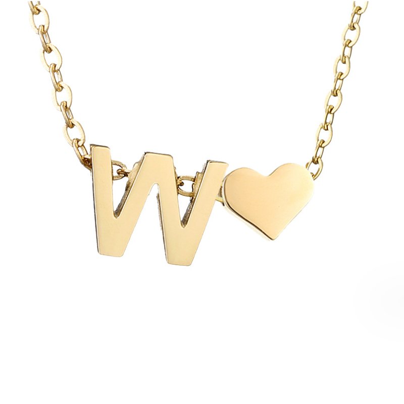 Colar Dourado Amor para Sempre & Letra