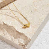 Colar Dourado Amor para Sempre & Letra