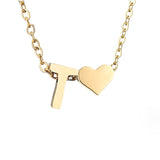 Colar Dourado Amor para Sempre & Letra
