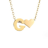 Colar Dourado Amor para Sempre & Letra