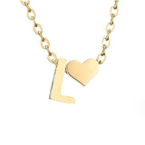 Colar Dourado Amor para Sempre & Letra