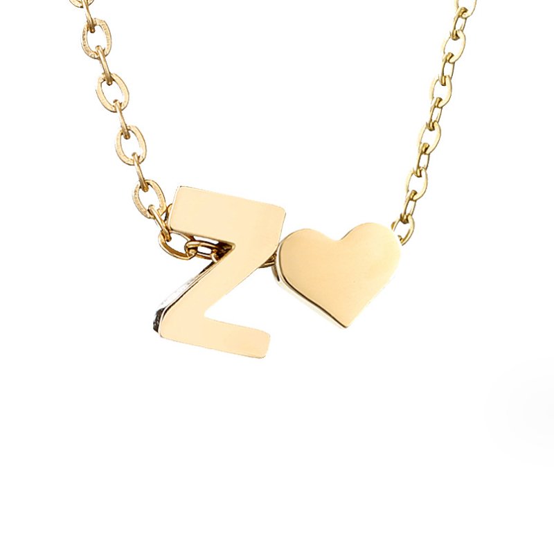 Colar Dourado Amor para Sempre & Letra