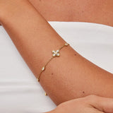 Pulseira Cristal Trevo de Quatro Folhas