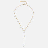 Colar Lariat Pendente Pérola