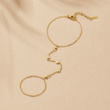 Pulseira de Mão com Cristal Freya