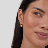Brincos de Argola de Cristal Gigi Ouro 18K