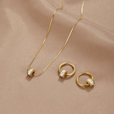 Brincos de Argola de Cristal Gigi Ouro 18K