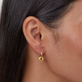 Brincos de Argola de Cristal Gigi Ouro 18K