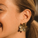 Brincos Flor Dourada