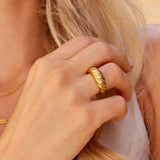 Anel Croissant Ouro