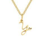 Colar Dourado Letra Coração