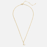 Colar Dourado Letra Coração