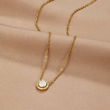 Colar Dourado com Cristal Monet