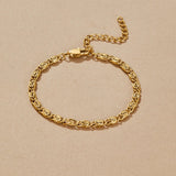 Pulseira Corrente Elo Espiral Ouro