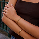 Pulseira Corrente Elo Espiral Ouro