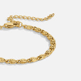 Pulseira Corrente Elo Espiral Ouro