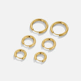 Conjunto Trio de Mini Argolas Douradas