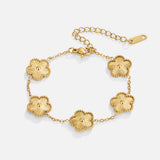 Pulseira Trevo Dourada
