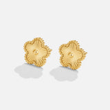 Brincos Trevo Dourado