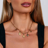 Charm Folha Trevo Dourado