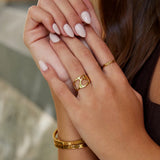 Anel Oco Sonho Dourado