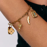 Charm Balão de Ar Quente Dourado