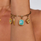 Charm Pedra Amazonite Verde