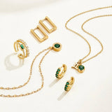 Colar Athena Cristal Verde