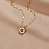 Colar Athena Cristal Verde