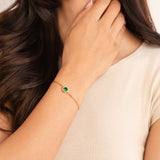 Pulseira Cristal Esmeralda Verde