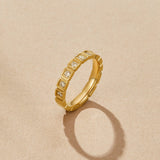 Anel de Cristal Ouro Hera