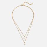 Colar em Camadas com Pendente de Pérola Kayla