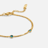 Pulseira Cristal Azul Athena em Camadas