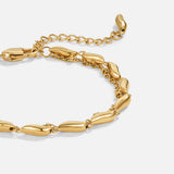 Pulseira Onda Ouro em Camadas