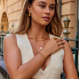 Pulseira Onda Ouro em Camadas