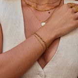 Pulseira Onda Ouro em Camadas