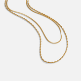 Colar Dourado em Camadas Leona