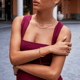Colar Dourado em Camadas Leona
