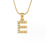 Colar Charm Pérola com Letra