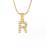 Colar Charm Pérola com Letra